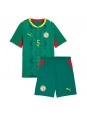 Otroške Nogometnih dresov Senegal Pape Gueye #26 Gostujoči SP 2026 Kratki rokavi (+ hlače)